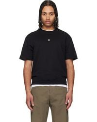 HUGO - Stacked-Logo Cotton Blend T-Shirt - Lyst