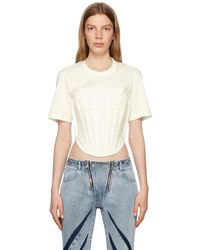 Dion Lee - White Corset T-shirt - Lyst