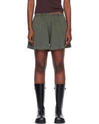Our Legacy - Khaki Gored Shorts - Lyst