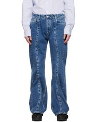 Y. Project - Blue Classic Wire Jeans - Lyst
