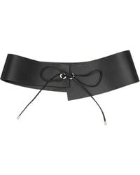 St. Agni - Suede Asymmetric Belt - Lyst