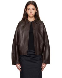 St. Agni - Cocoon Leather Jacket - Lyst