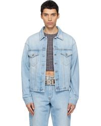 ERL - Woven Denim Jacket - Lyst
