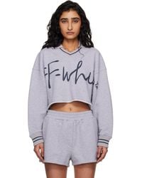 Off-White c/o Virgil Abloh - Off- 'ow' Script Crop Polo - Lyst