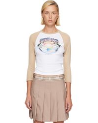 CASABLANCA - Tan Baseball T-Shirt - Lyst