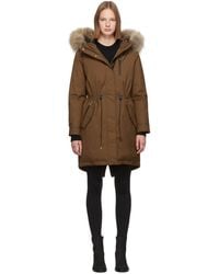 Mackage Ssense Exclusive Tan Down Rena Coat - Multicolour