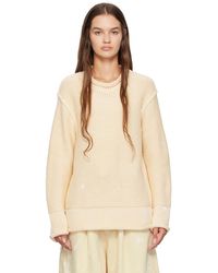 R13 - Off-white Rolled Edge Sweater - Lyst
