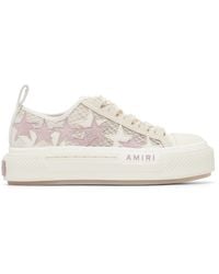 Amiri - Off- Mesh Stars Court Low Sneakers - Lyst