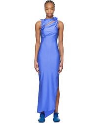 Coperni - Asymmetric Flower Maxi Dress - Lyst
