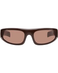 Retrosuperfuture - Lunettes De Soleil Cerchietto Brunes - Lyst