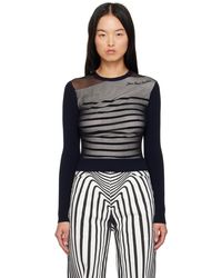 Jean Paul Gaultier - ネイビー＆ブラック The Marinière トップス - Lyst