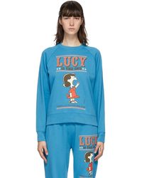 Marc Jacobs Peanuts Edition ブルー フレンチ テリー スウェットシャツ