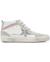 Golden Goose - Ssense Exclusive White & Gray Mid Star Sneakers - Lyst
