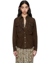 Isabel Marant - ブラウン Danisia スエード シャツ - Lyst