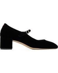 Aeyde - Aline Velvet Mary-Jane Heels - Lyst
