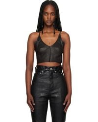 Rick Owens - Temple Stretch Lamb Leather Top - Lyst