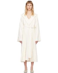 Quira - Cache-Poussière Blanc Cassé Exclusif À Ssense - Lyst