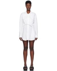 T By Alexander Wang - White Layered Dress - Lyst