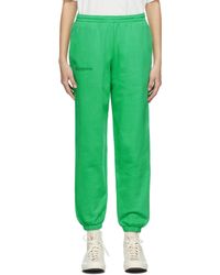 PANGAIA - Pantalon de survêtement 365 vert en coton bio - Lyst