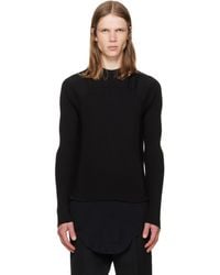 Rick Owens - Tower Ribbed Geo Sweater - Lyst