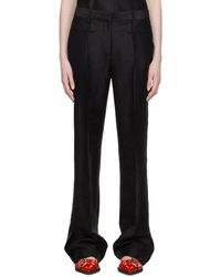 Helmut Lang - Black Flared Trousers - Lyst