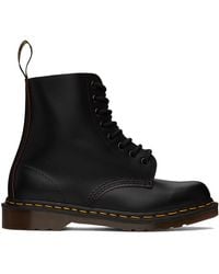 Dr. Martens - Black 101 Ys Smooth Leather Boots - Lyst