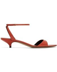 The Row - Vika Ankle Strap Kitten Heeled Sandals - Lyst