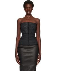 Rick Owens - Tower Washed Denim Tube Top - Lyst