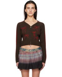 ANDERSSON BELL - Ribbon Embroidery Knit Cardigan - Lyst