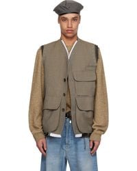 Maison Margiela - Sleeveless Wool Vest - Lyst
