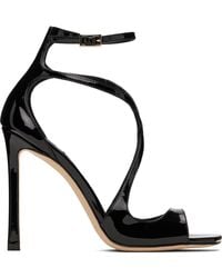 Jimmy Choo - Sandales À Talon Azia 110 Noires - Lyst