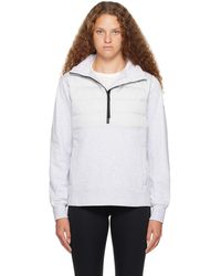 Canada Goose - Silver Muskoka Down Sweatshirt - Lyst
