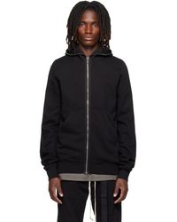Rick Owens - Pull À Capuche Noir - Lyst