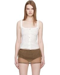 Fruity Booty - Broderie Tank Top - Lyst