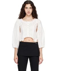 Sandy Liang - Palisade Blouse - Lyst