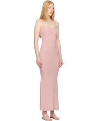 Skims Ultra Fine Lace Strapless Corset Long Maxi Dress in Black | Lyst  Canada