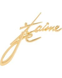 Balmain - ゴールド Je T'Aime ブラス ブローチ - Lyst