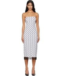 Marine Serre - Recycled Moon Jersey Bustier Midi Dress - Lyst