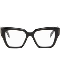 Prada - Symbole Rectangle Acetate Glasses - Lyst