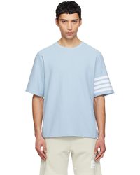 Thom Browne - Textured Pique 4-Bar T-Shirt - Lyst