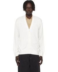 Lacoste - Fluid Rib Knit Cardigan - Lyst