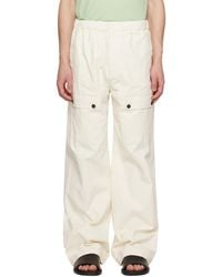 Ferragamo - Off- Drawstring Trousers - Lyst