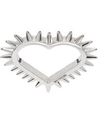 we11done - Small Spike Heart Ring - Lyst