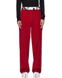 Maison Margiela - Pantalon rouge à quatre poches - Lyst