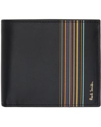 Paul Smith - Black Signature Stripe Wallet - Lyst