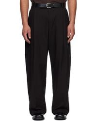 Studio Nicholson - Pantalon Pull Noir - Lyst