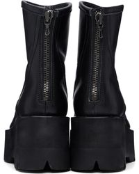 Julius Side-Gore Shell Chelsea Boots in Black for Men | Lyst