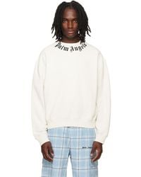 Palm Angels - Off- Neck Logo Sweatshirt - Lyst