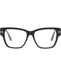 Tom Ford - Lunettes Carrées Noires À Verres Anti-Lumière Bleue - Lyst