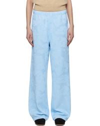 A Bathing Ape - Solid Camo Jacquard One Point Wide Lounge Pants - Lyst